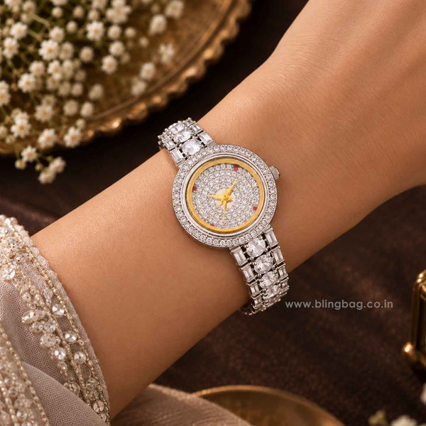 Silver Alessiabella Zirconia Watch