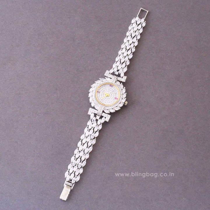 Silver Aliceson Zirconia Watch