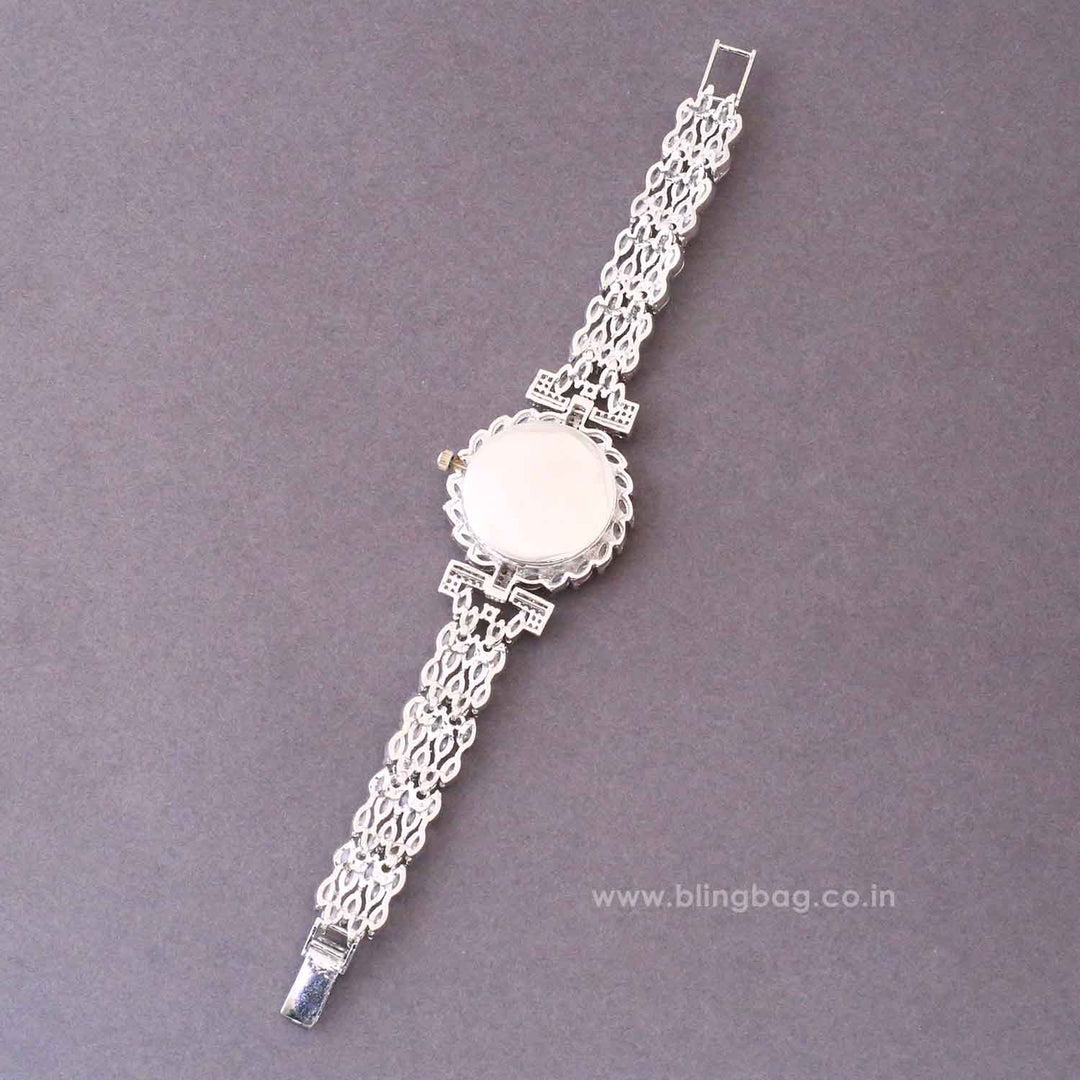 Silver Aliceson Zirconia Watch