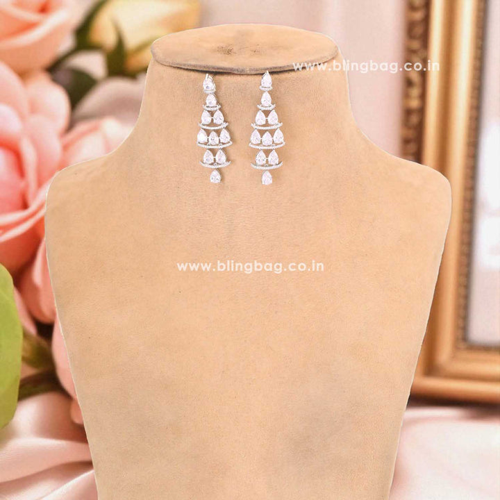 Silver Alla Hasli Zirconia Jewellery Set