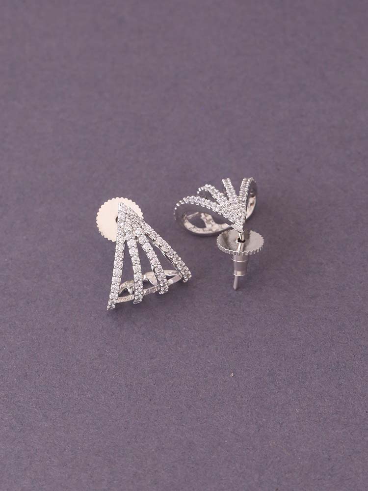 Silver Anette Zirconia Studs