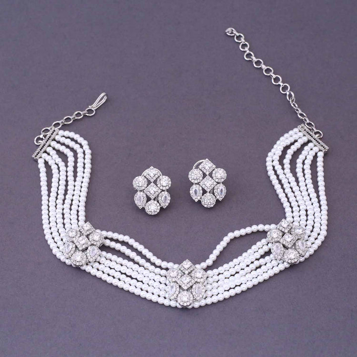Silver Angie Zirconia Jewellery Set