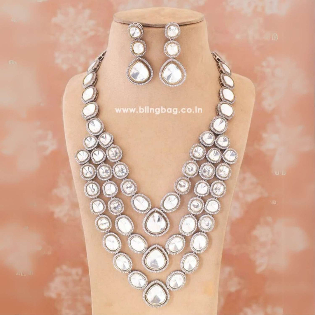 Silver Baneey Zirconia Jewellery Set