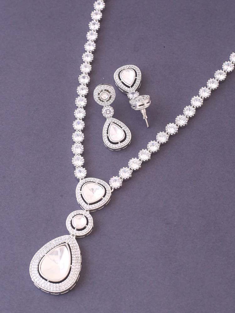 Silver Belen Zirconia Jewellery Set