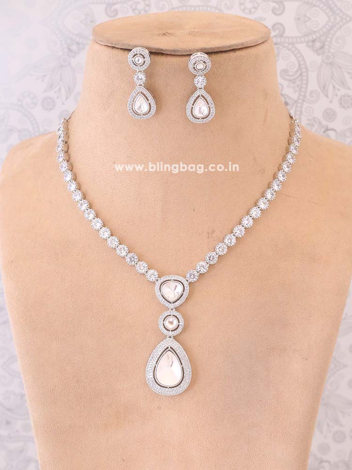 Silver Belen Zirconia Jewellery Set