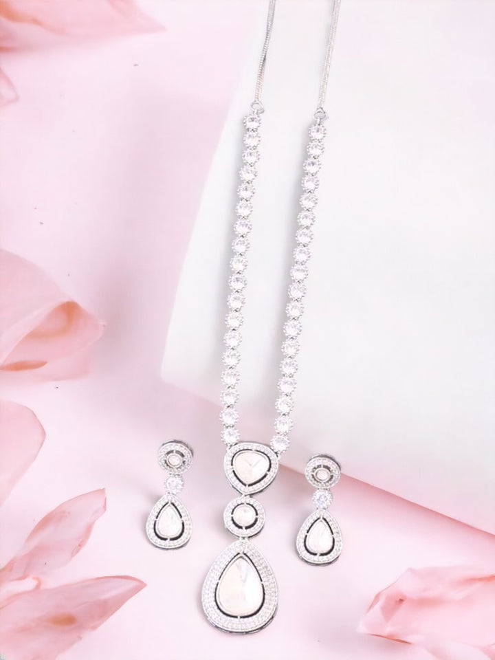 Silver Belen Zirconia Jewellery Set