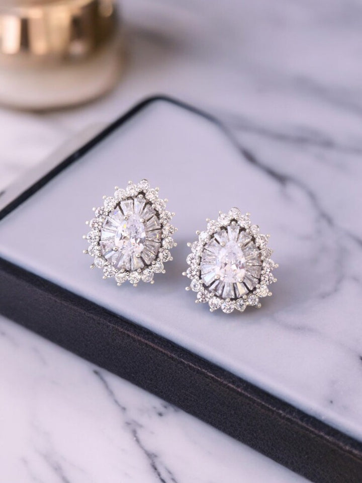 Silver Belora Zirconia Studs