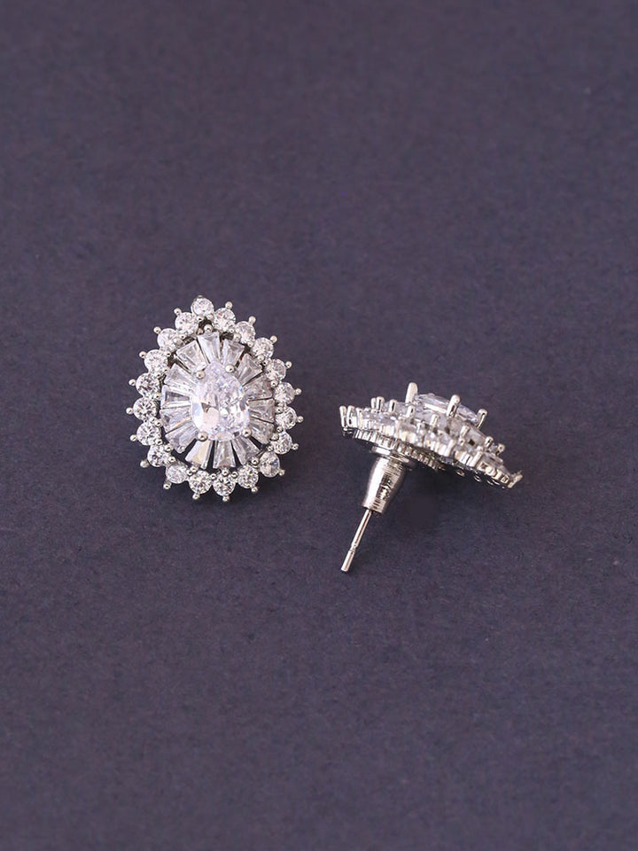 Silver Belora Zirconia Studs