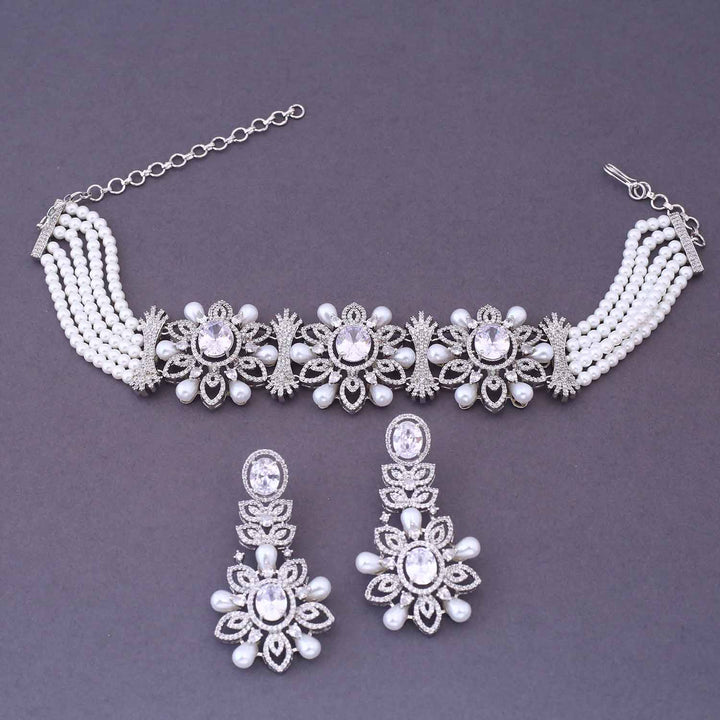 Silver Bethaye Zirconia Jewellery Set