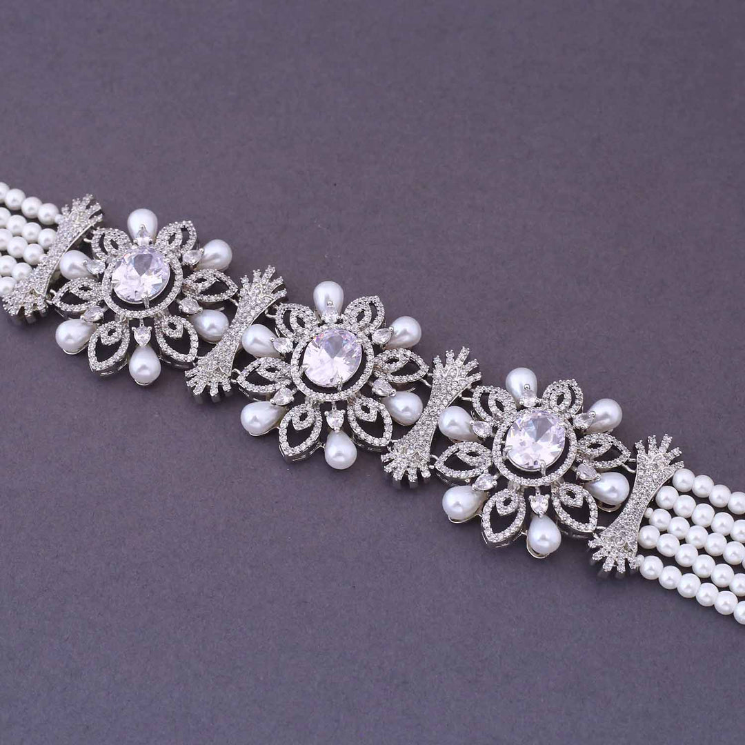 Silver Bethaye Zirconia Jewellery Set