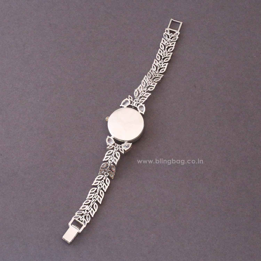 Silver Biancabella Zirconia Watch