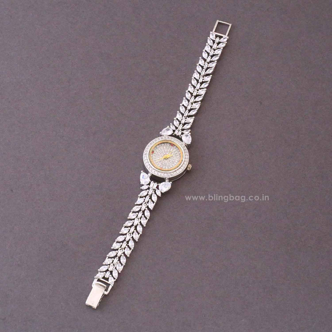 Silver Biancabella Zirconia Watch