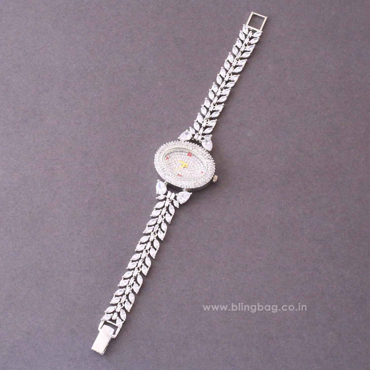 Silver Biancae Zirconia Watch
