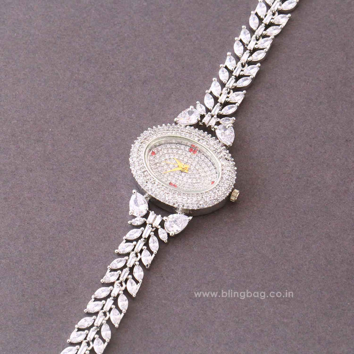 Silver Biancae Zirconia Watch