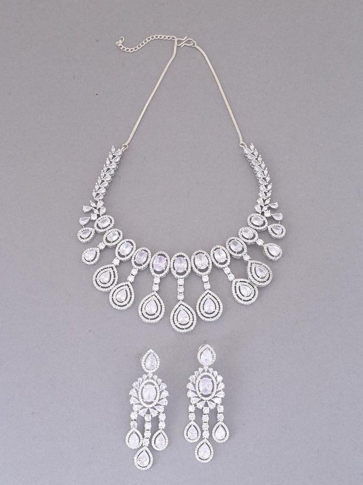 Silver Blake Zirconia Jewellery Set