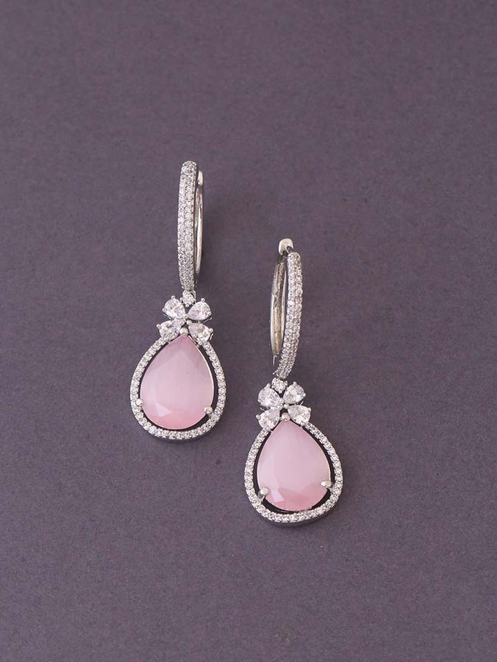 Silver Blush Harmonia Zirconia Danglers