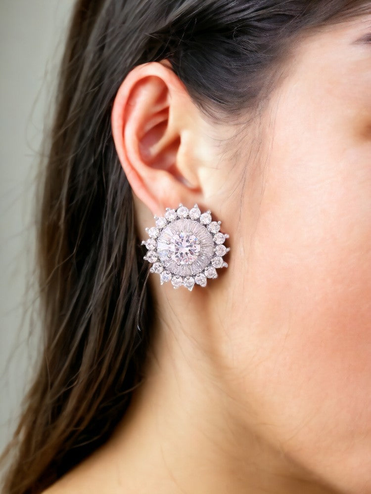 Silver Bridget Zirconia Studs