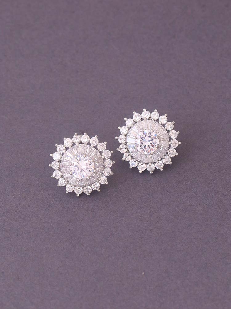 Silver Bridget Zirconia Studs