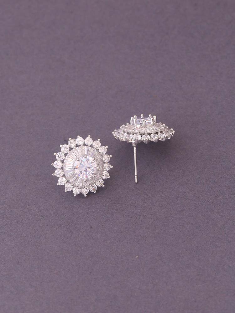Silver Bridget Zirconia Studs
