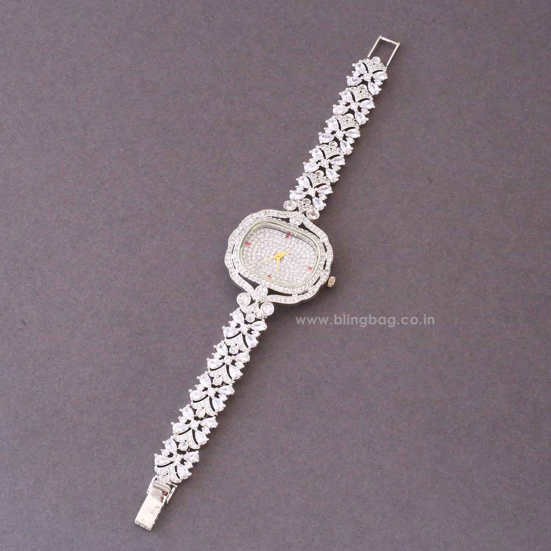 Silver Camilarose Zirconia Watch