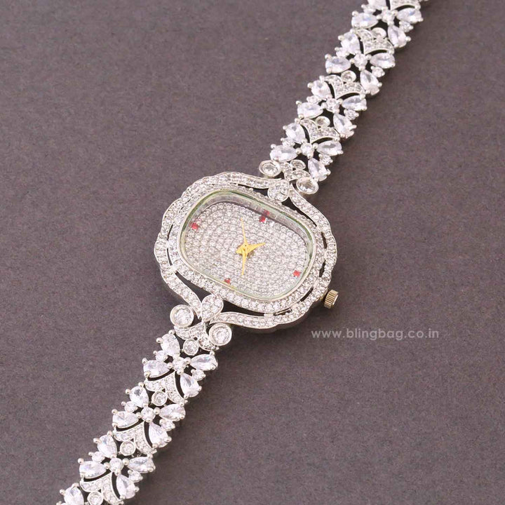 Silver Camilarose Zirconia Watch