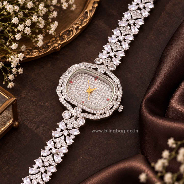 Silver Camilarose Zirconia Watch