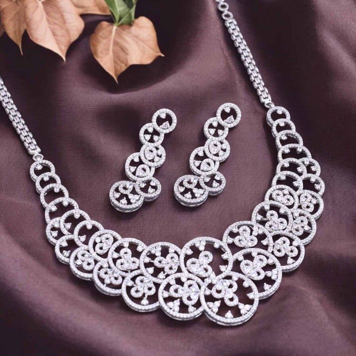 Silver Capri Zirconia Jewellery Set