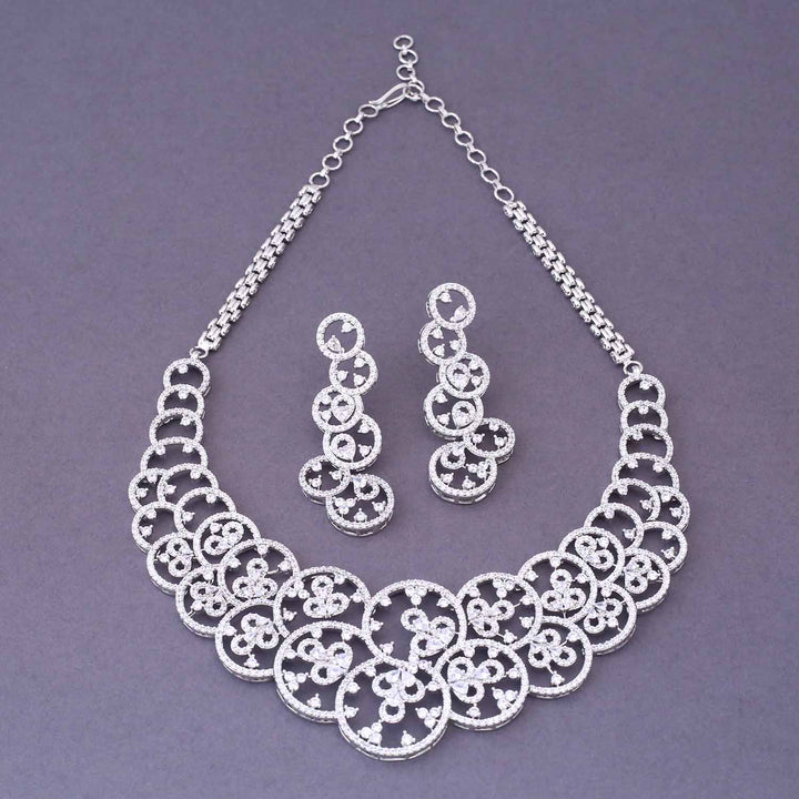 Silver Capri Zirconia Jewellery Set