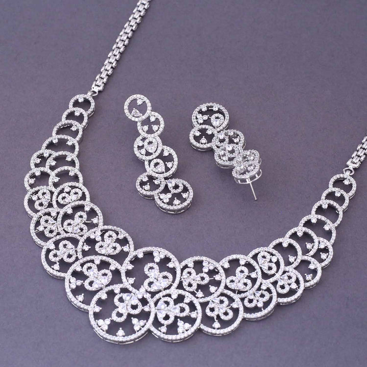 Silver Capri Zirconia Jewellery Set