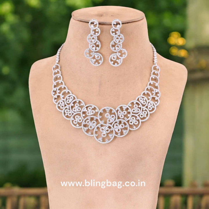 Silver Capri Zirconia Jewellery Set