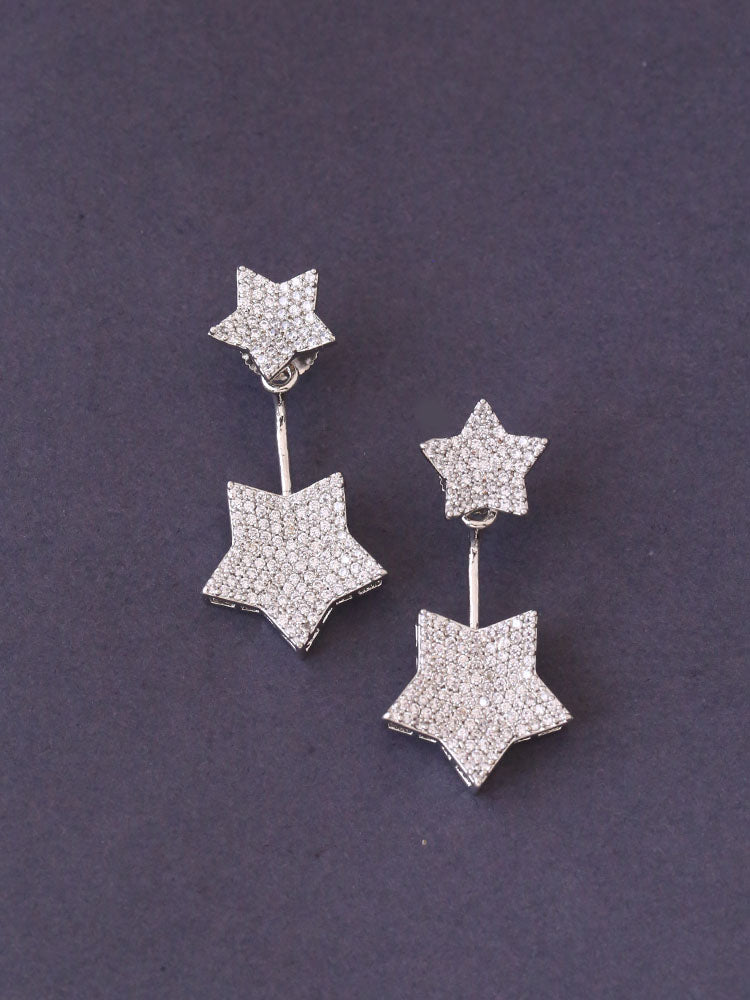 Silver Carmela Zirconia Danglers