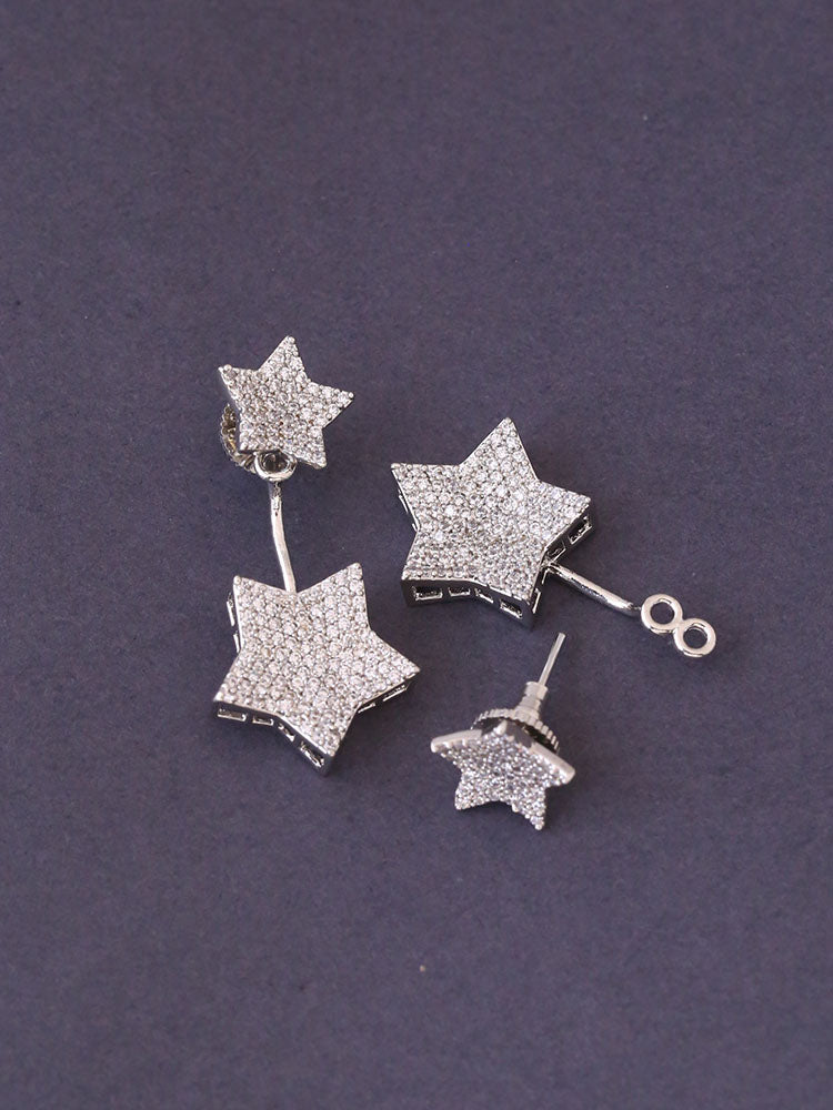 Silver Carmela Zirconia Danglers