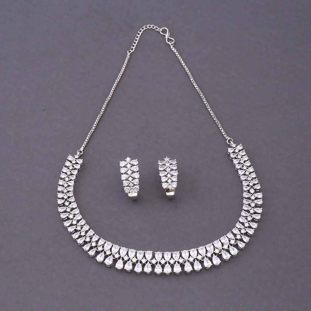 Silver Christabelle Zirconia Jewellery Set