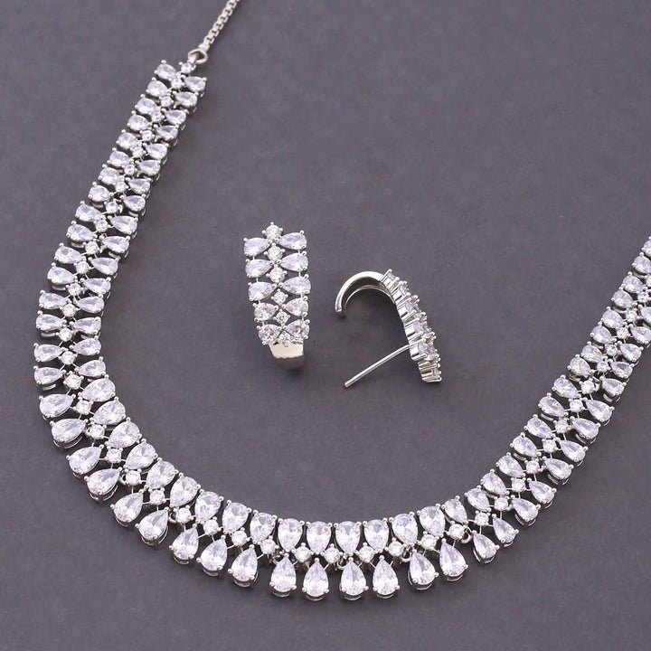 Silver Christabelle Zirconia Jewellery Set