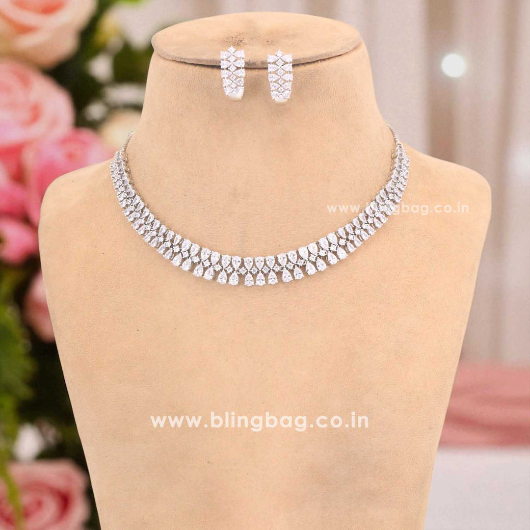 Silver Christabelle Zirconia Jewellery Set