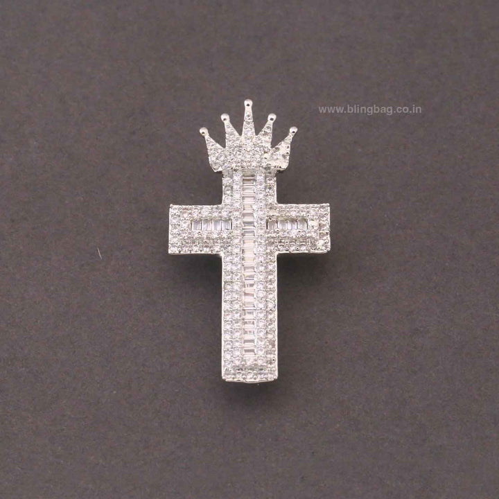 Silver Crowned Radiance Brooch