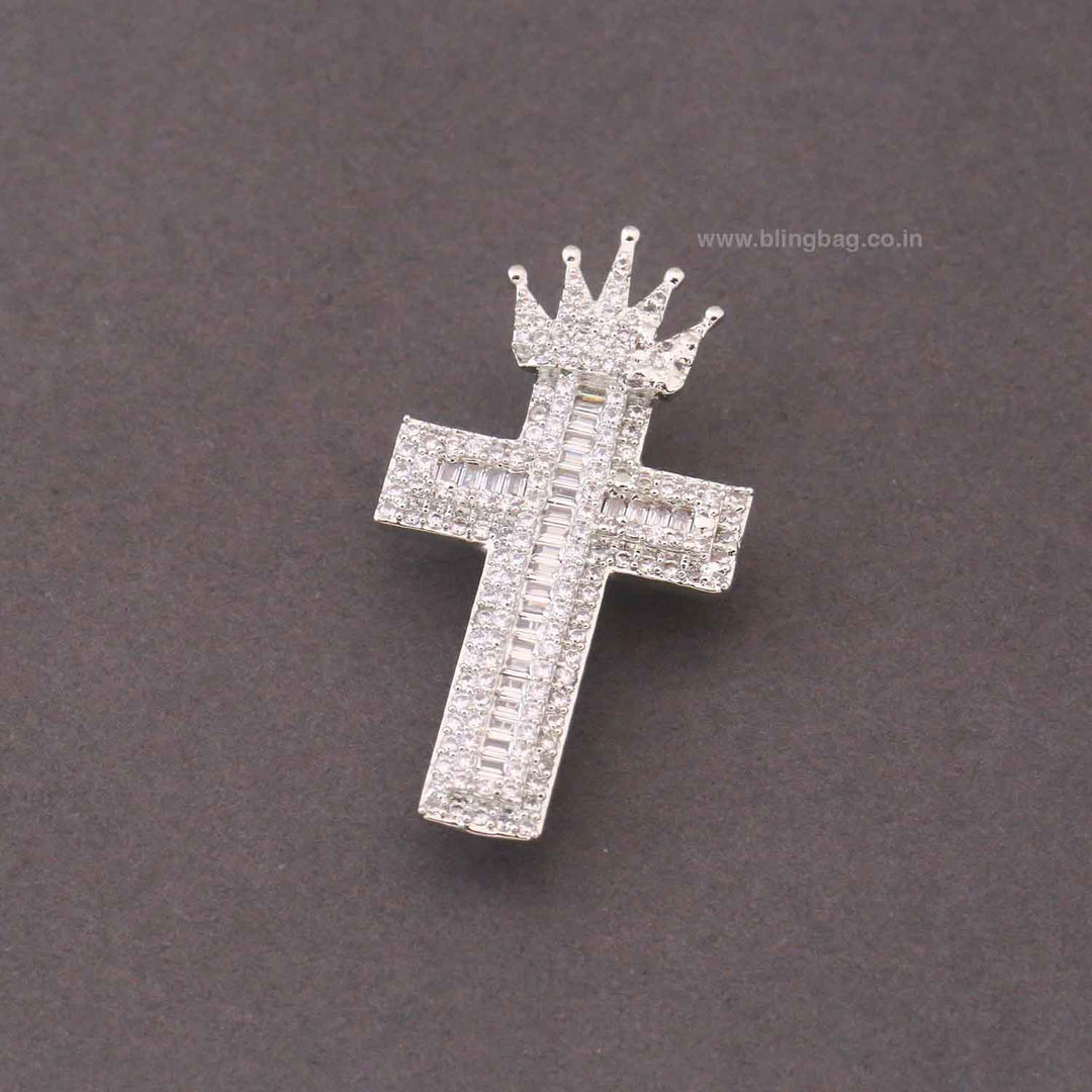 Silver Crowned Radiance Brooch