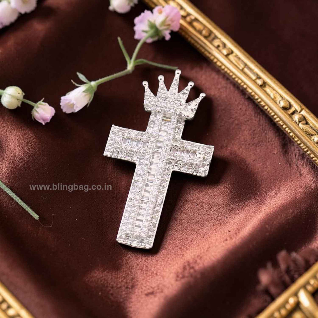 Silver Crowned Radiance Brooch