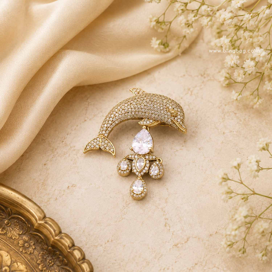 Antique Dolphin Brooch