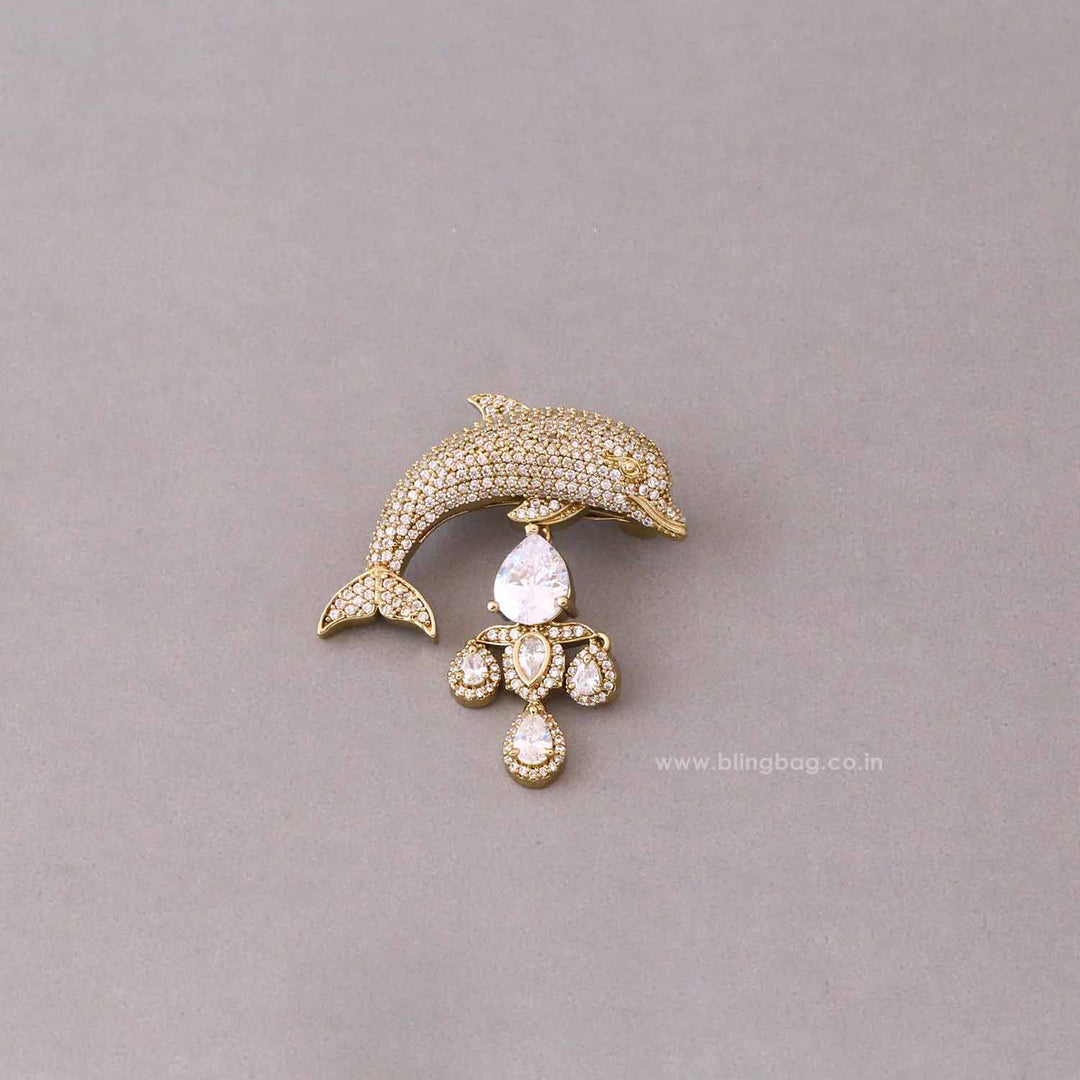 Antique Dolphin Brooch
