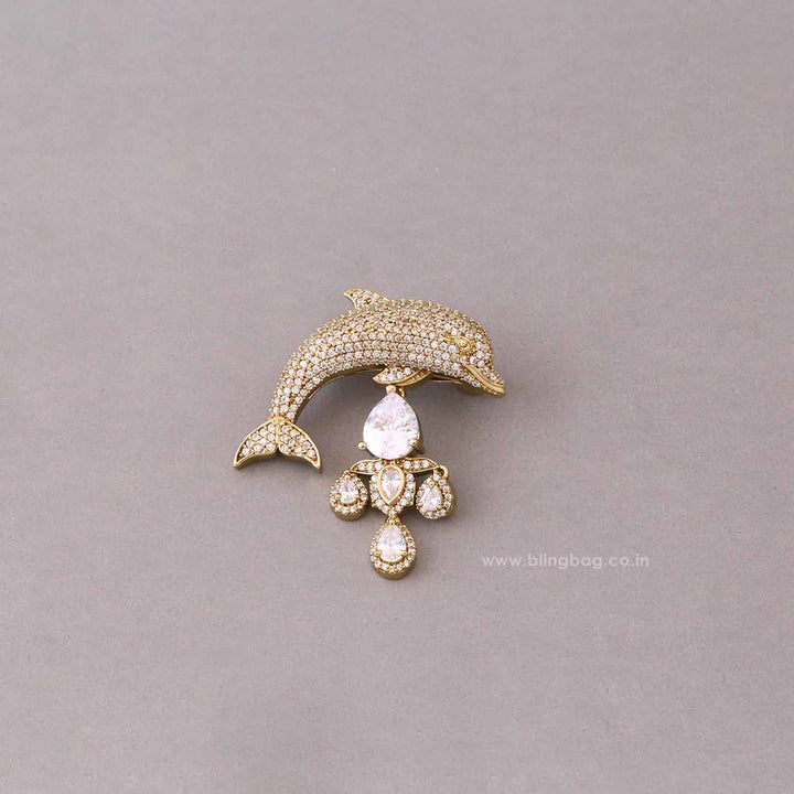 Antique Dolphin Brooch