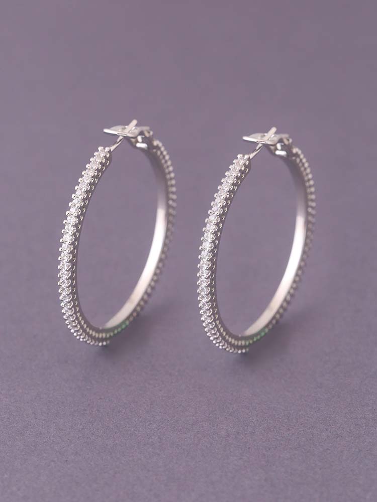 Silver Donata Hoops