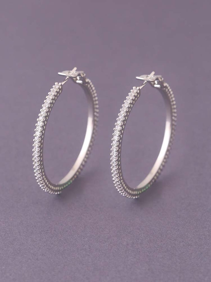 Silver Donata Hoops