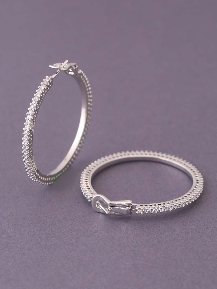 Silver Donata Hoops