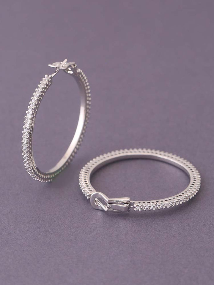 Silver Donata Hoops