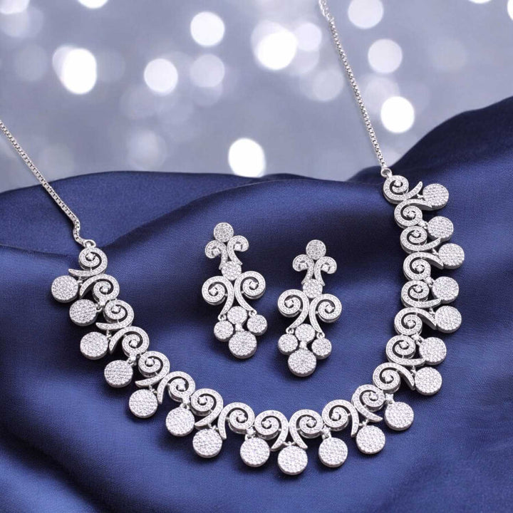 Silver Eirani Zirconia Jewellery Set