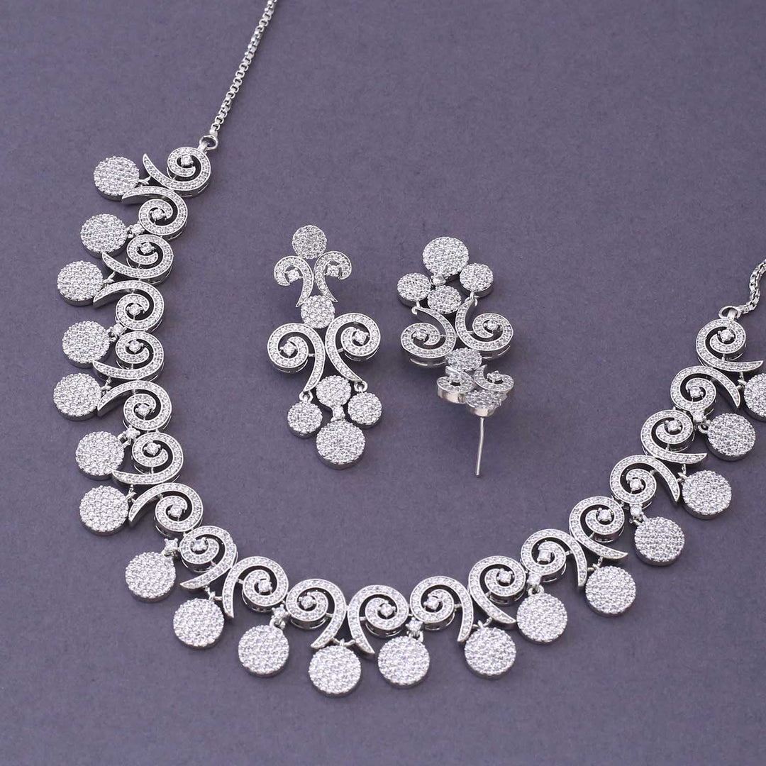 Silver Eirani Zirconia Jewellery Set