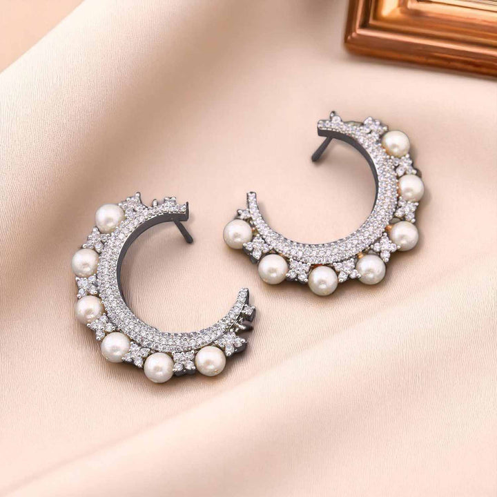 Silver Eirini Zirconia Hoops