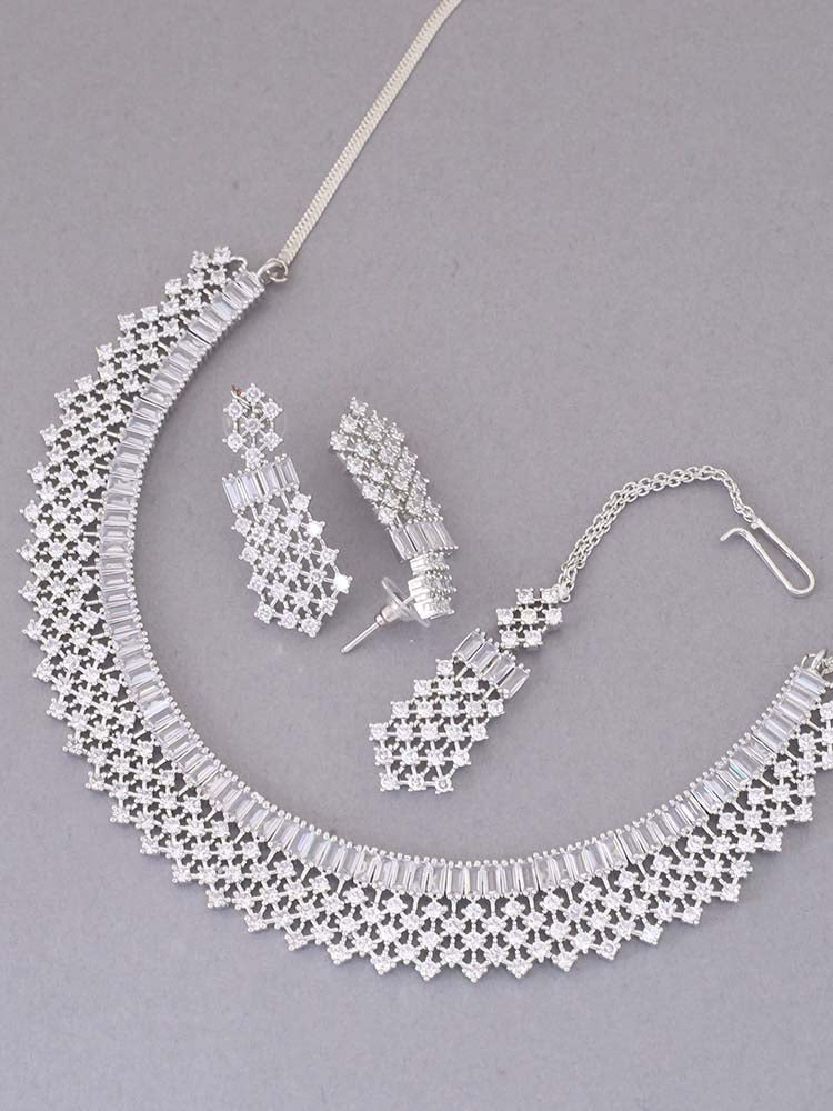 Silver Eirwen Zirconia Jewellery Set