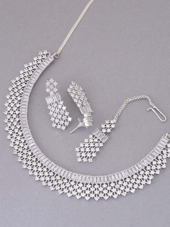 Silver Eirwen Zirconia Jewellery Set